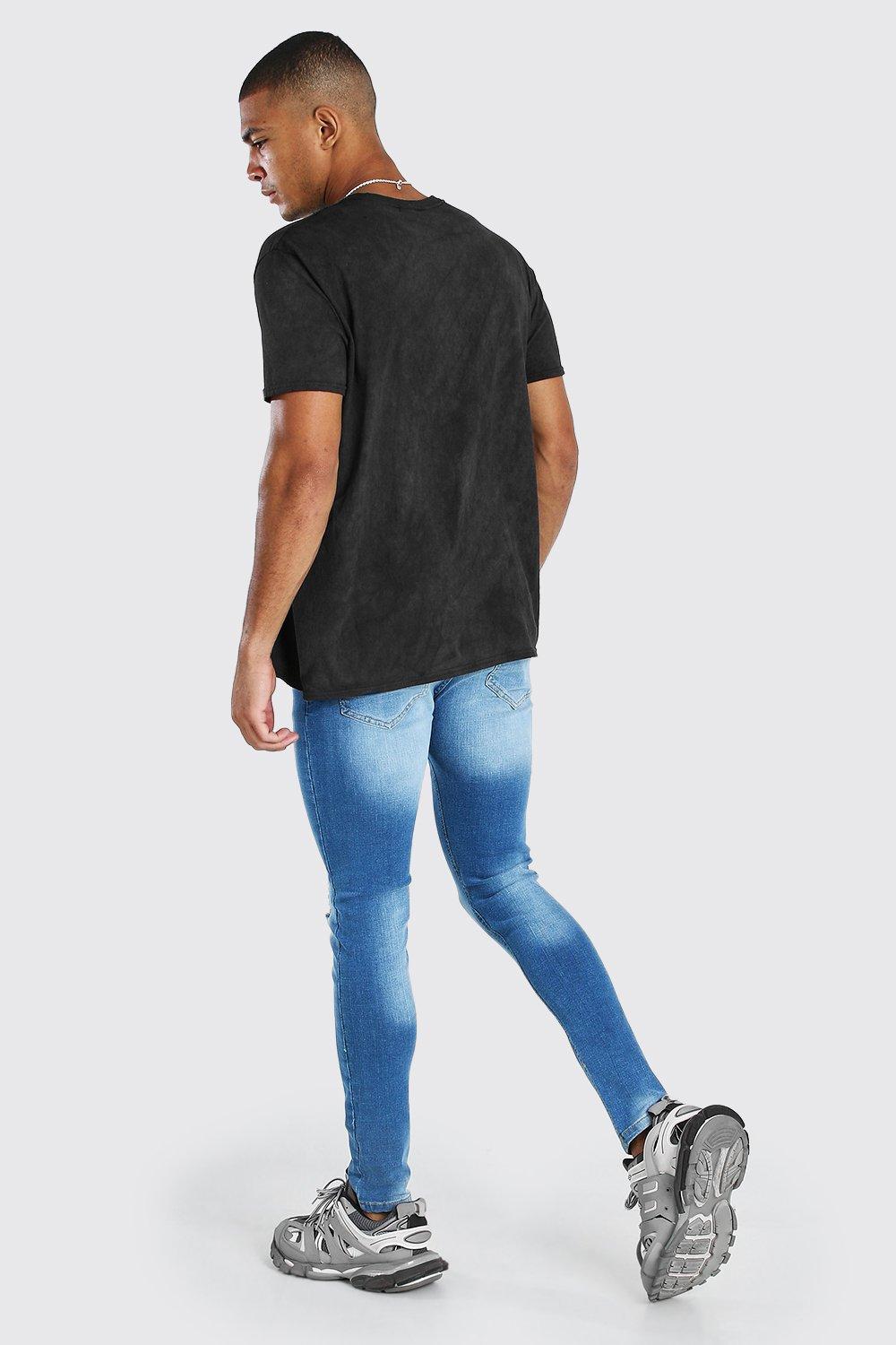 Busted knee skinny jean short sale